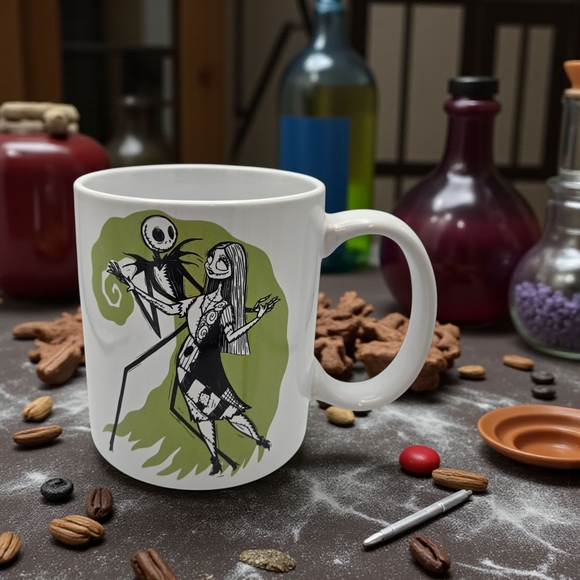 NWT Nightmare Before Christmas Mug Zero Haunted Hound Jack Skellington Sally - Picture 1 of 11